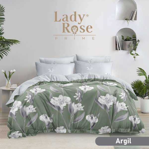 Lady Rose Prime Bedcover set 180x200 tinggi 30cm Argil