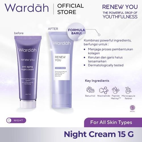 WARDAH RENEW YOU ANTIAGING NIGHT C 17ML