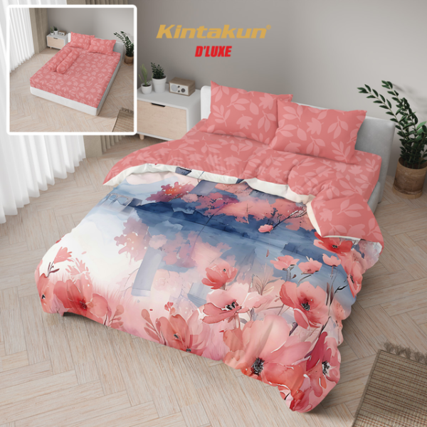 Kintakun Bedcover 3D Printing Florie Set size 180x200