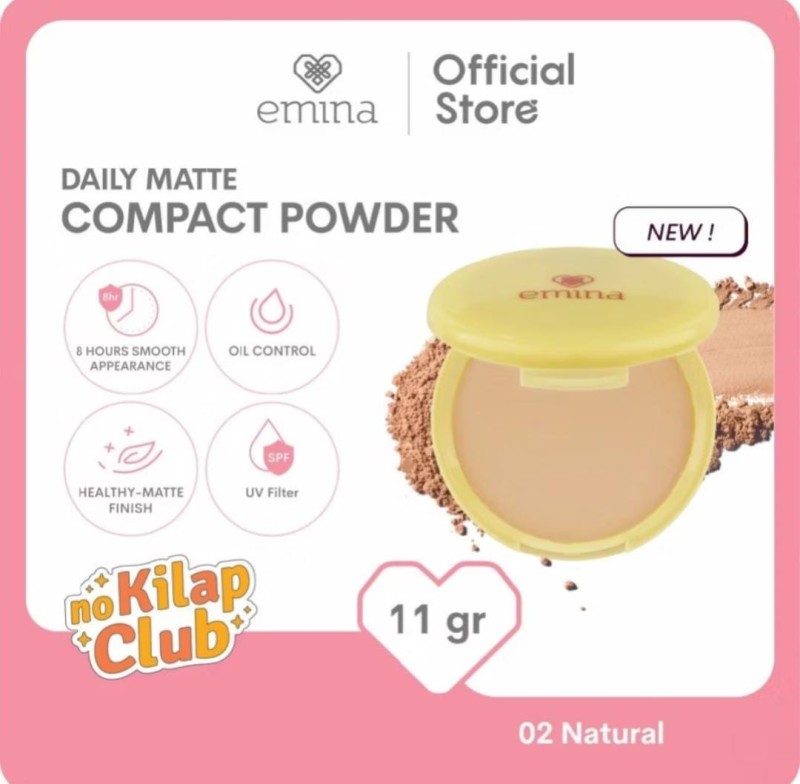 Emina daily matte compact powder 11g