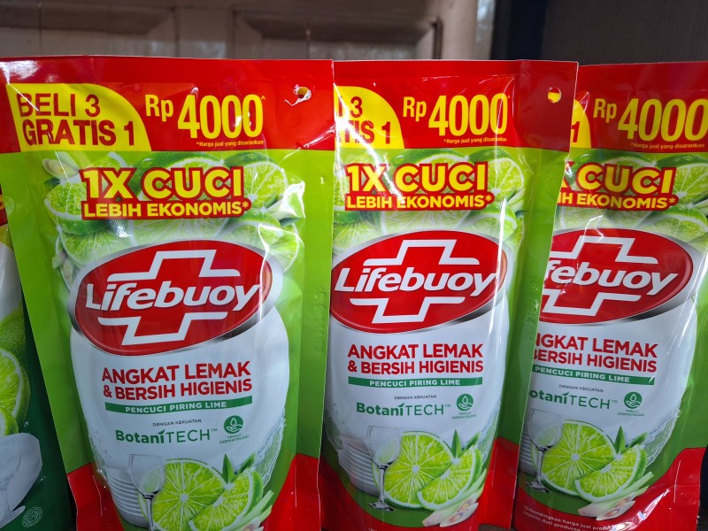 PROMO Lifeboy sabun cuci piring cair BELI 3 GRATIS 1