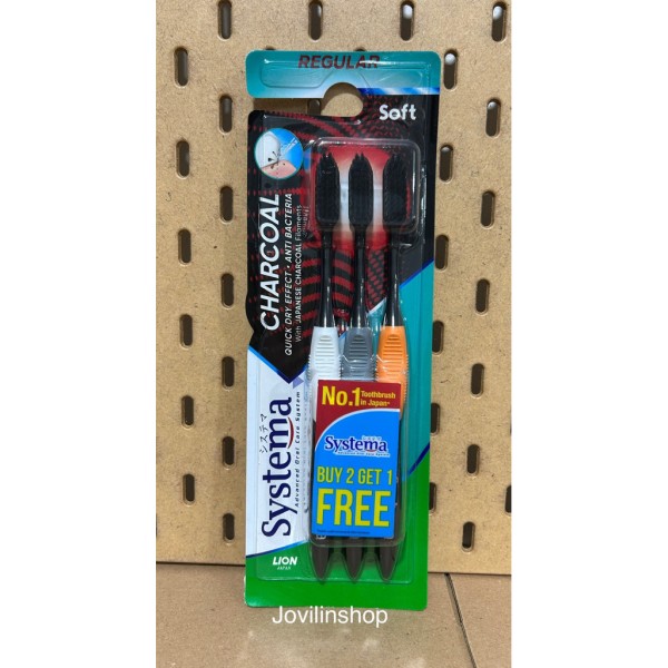 Sikat Gigi Syistema Chorcoal Soft3
