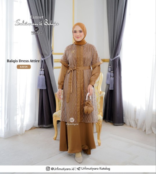 BALQIS DRESS ATTIRE RAVEN