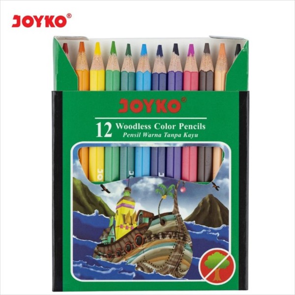 Pensil warna joyko pendek
