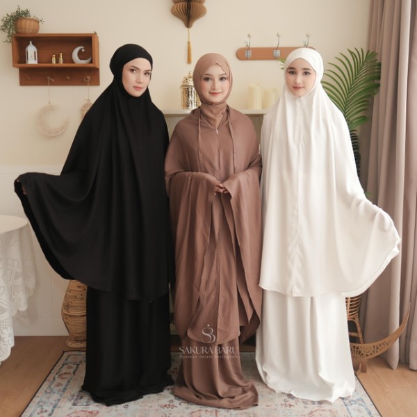 Sakura Baru Mukena shazfa Rayon