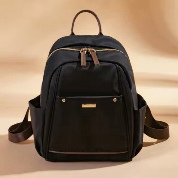 CBL - Ransel MIA - Tas Ransel Backpack Wanita Waterproof Bahan Nilon Simple Premium Untuk Formal Atau Info Small-Medium Hitam