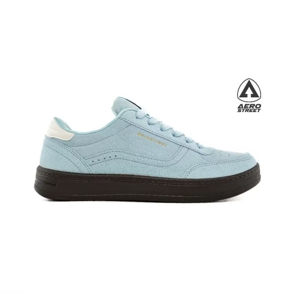 Aerostreet 37-44 Austin Coklat Tua Biru Muda Natural - Sepatu Sneakers Casual