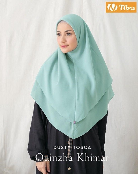 QUINZHA KHIMAR JILBAB DUSTY TOSCA
