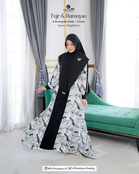 RUMAYSA DRESS CAVIAR