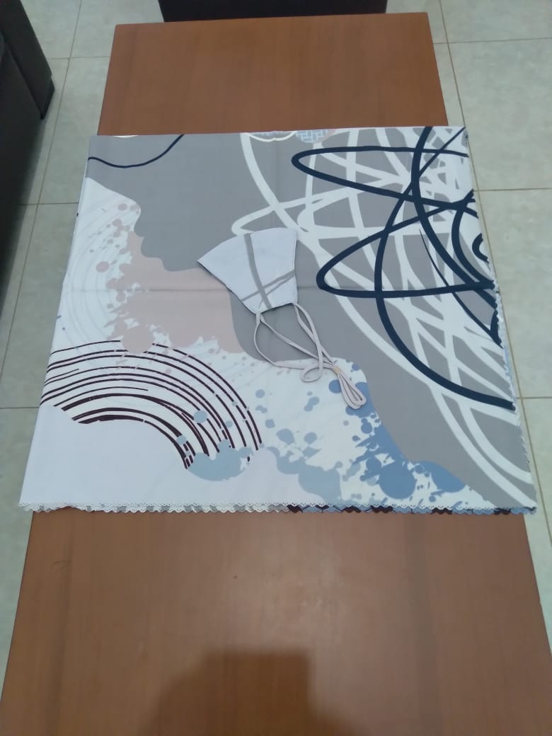 Jilbab segi 4 umama craft motif 1