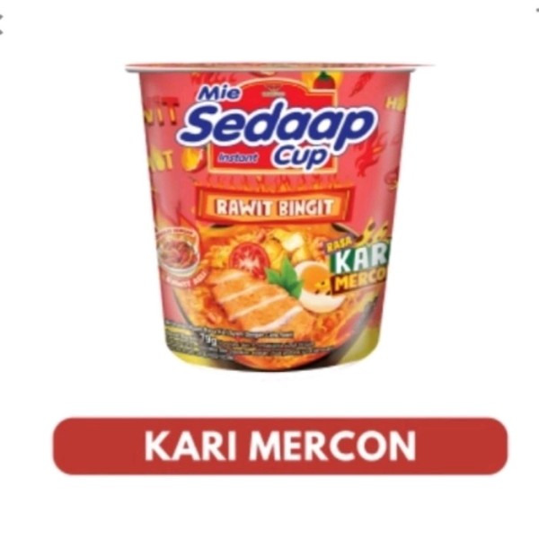 SEDAAP MIE CUP KARI MERCON 79G