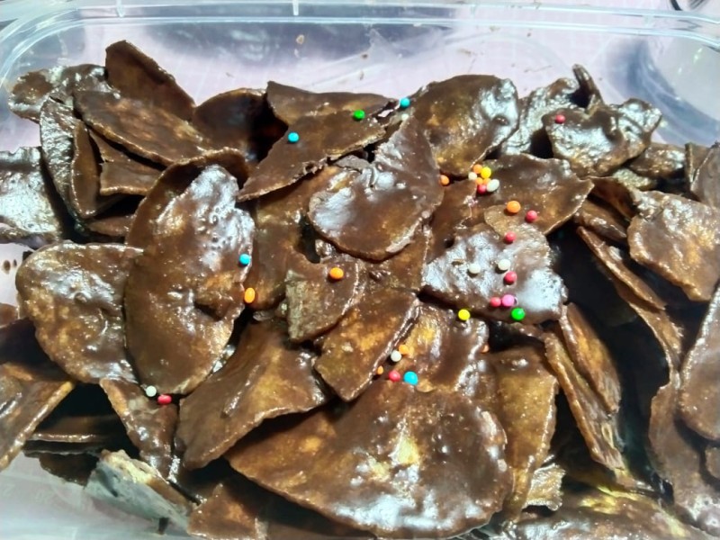 Kripik pisang coklat