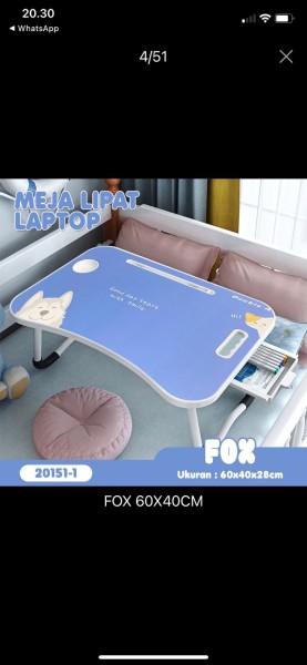 Meja belajar anak lipat karakter