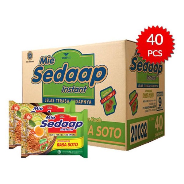 MIE SEDAAP KUAH RASA SOTO 70GR 1 DUS