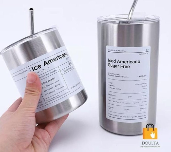 Gelas Tumbler Vakum Tahan Panas Stainless anti tumpah