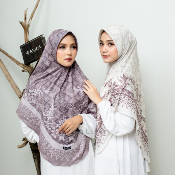 Myalifa kerudung Bergo Syari Jumbo Motif Salwa