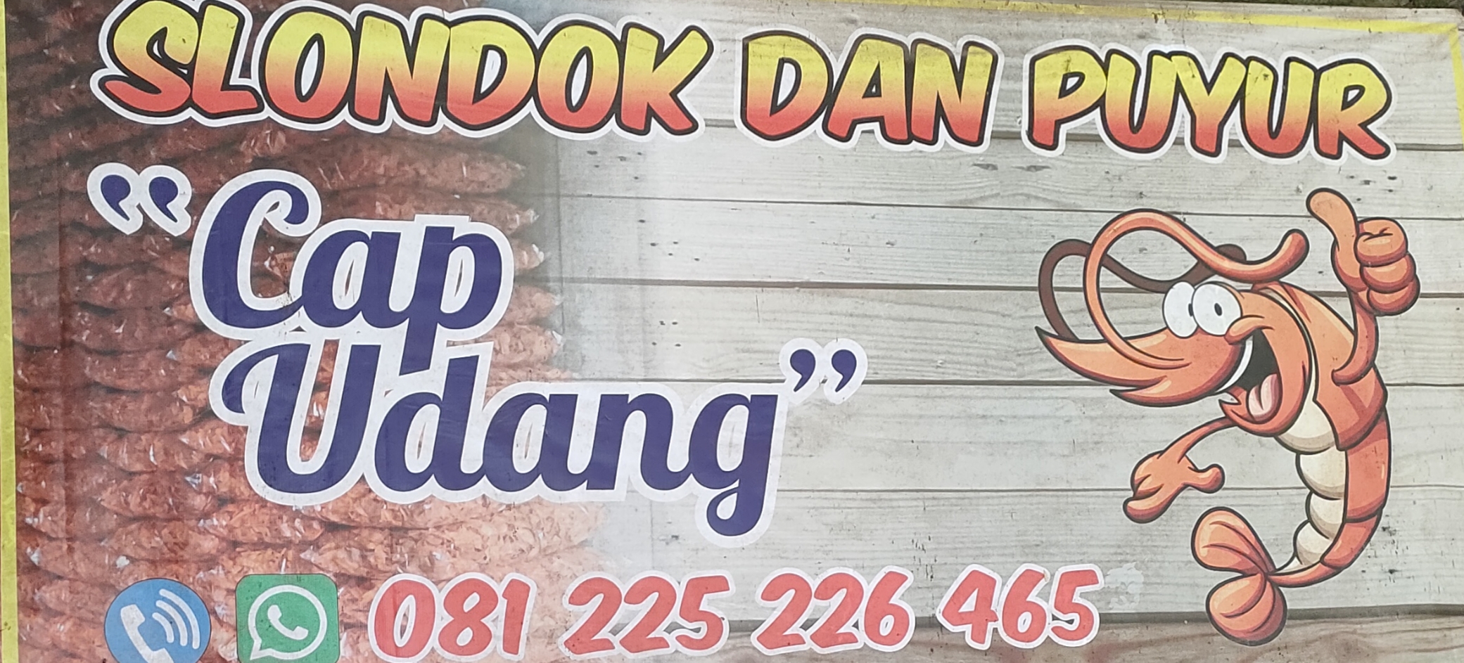 Slondok cap udang