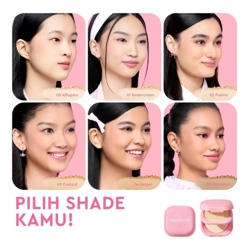 Glad2glow perfect blurring powder foundation