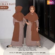 Quen gamis anak brown (p3)