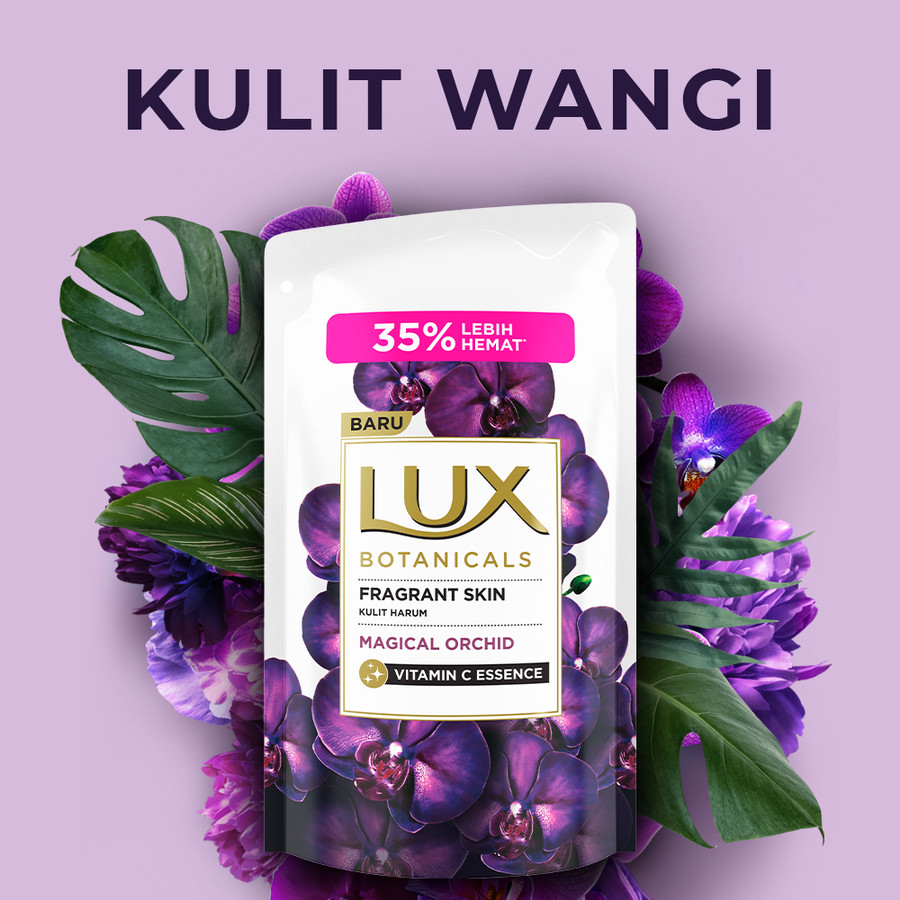 Lux Sabun Mandi Cair Magical Orchid 400Ml