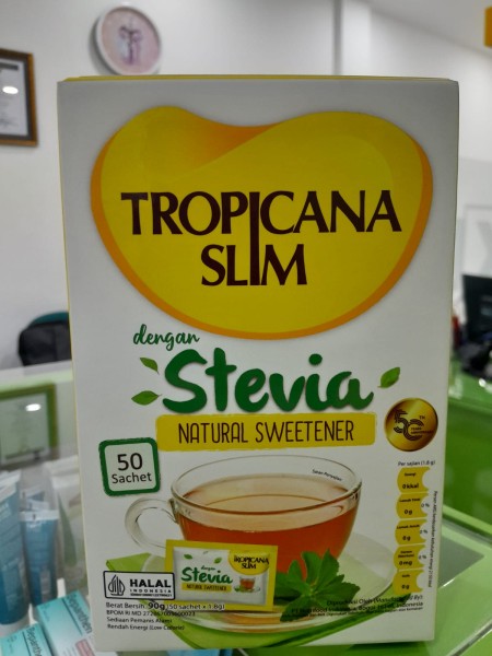 TROPICANA SLIM SWEETENER STEVIA 50S