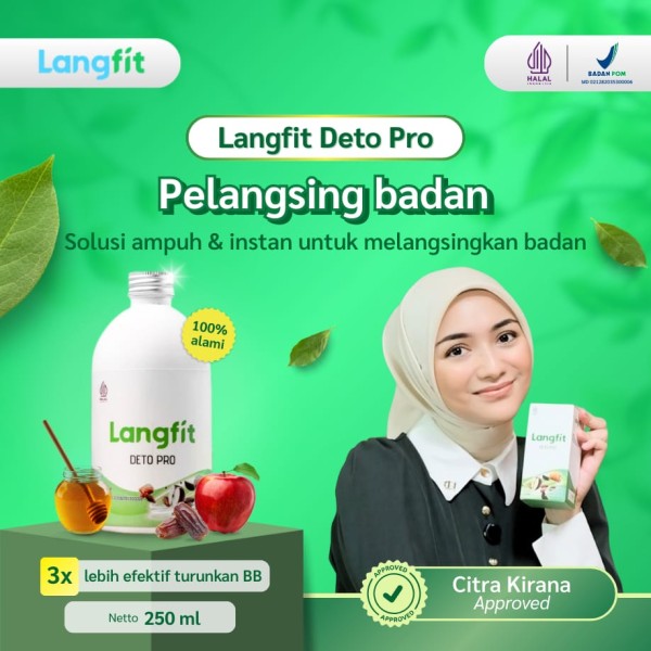 Langfit pelangsing badan 250 gr isi 5