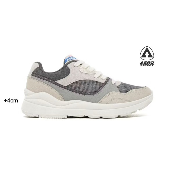 Aerostreet 37-44 Boston Natural Abu Abu - Sepatu Sneakers Casual