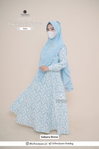 SAHARA DRESS RAIN + RIBBON