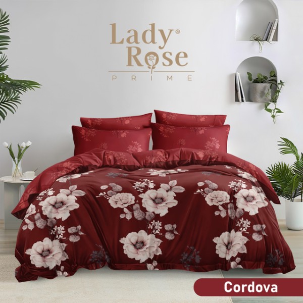 Lady Rose Prime Bedcover set 180x200 tinggi 30cm Cordova