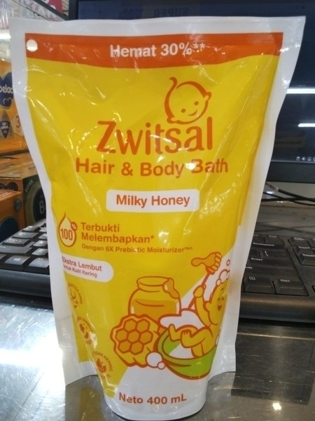 Zwitsal Hair & Body BTH MLK HNY 400