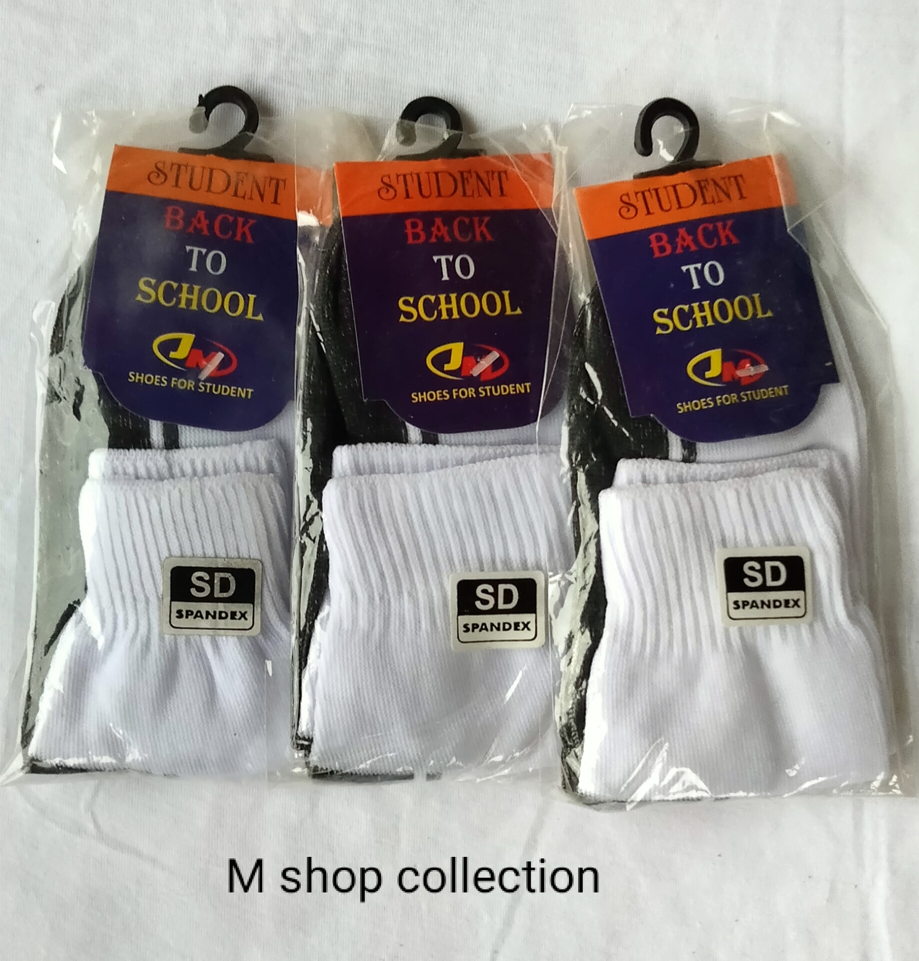 Kaos kaki sd pendek hitam putih