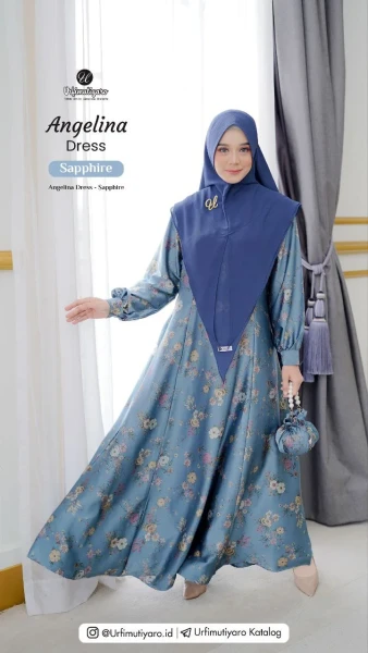 ANGELINA DRESS ONLY SAPHIRE