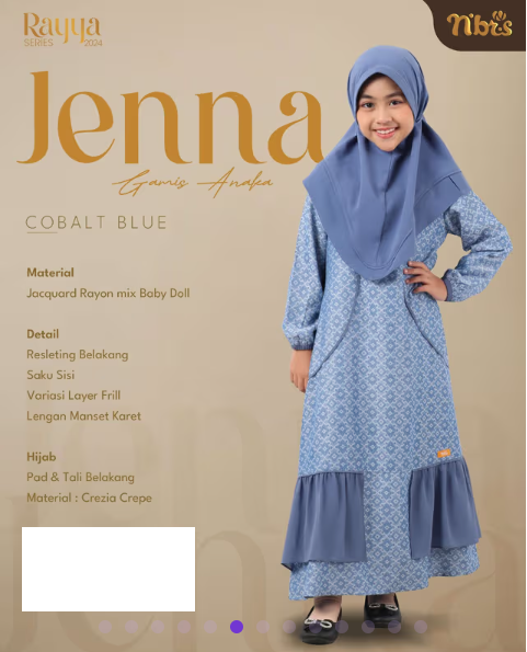 JENNA GAMIS ANAK COBALT BLUE P0+