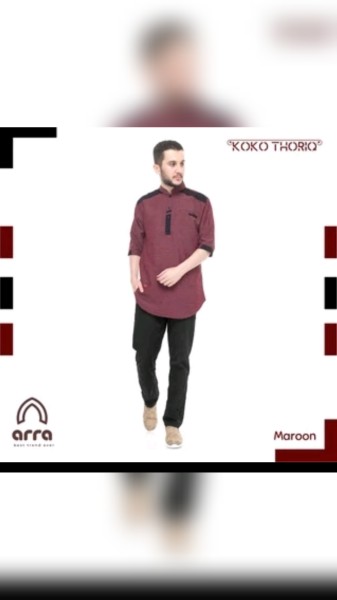 Koko Arra Thoriq ukuran L maroon