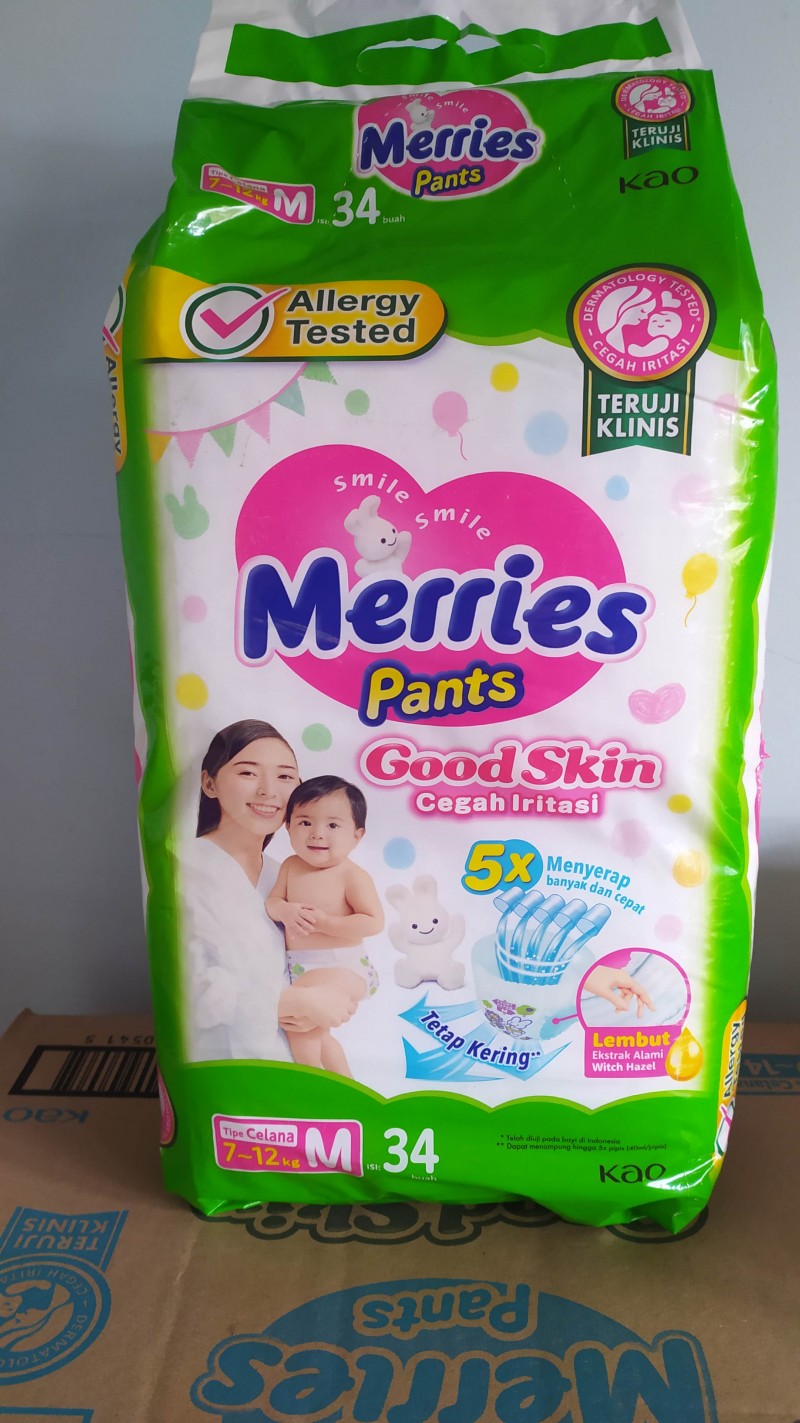 MERRIES M34/ pampersh murah/pampersh