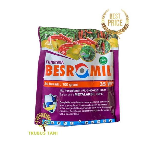 FUNGISIDA BESROMIL METALAKSIL 35 WP 100 GRAM