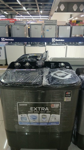 SANKEN Mesin Cuci 2 Tabung TW1207BK (12KG)