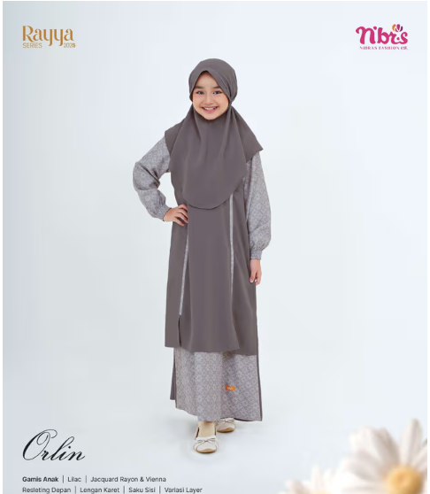 ORLIN GAMIS ANAK LILAC P5