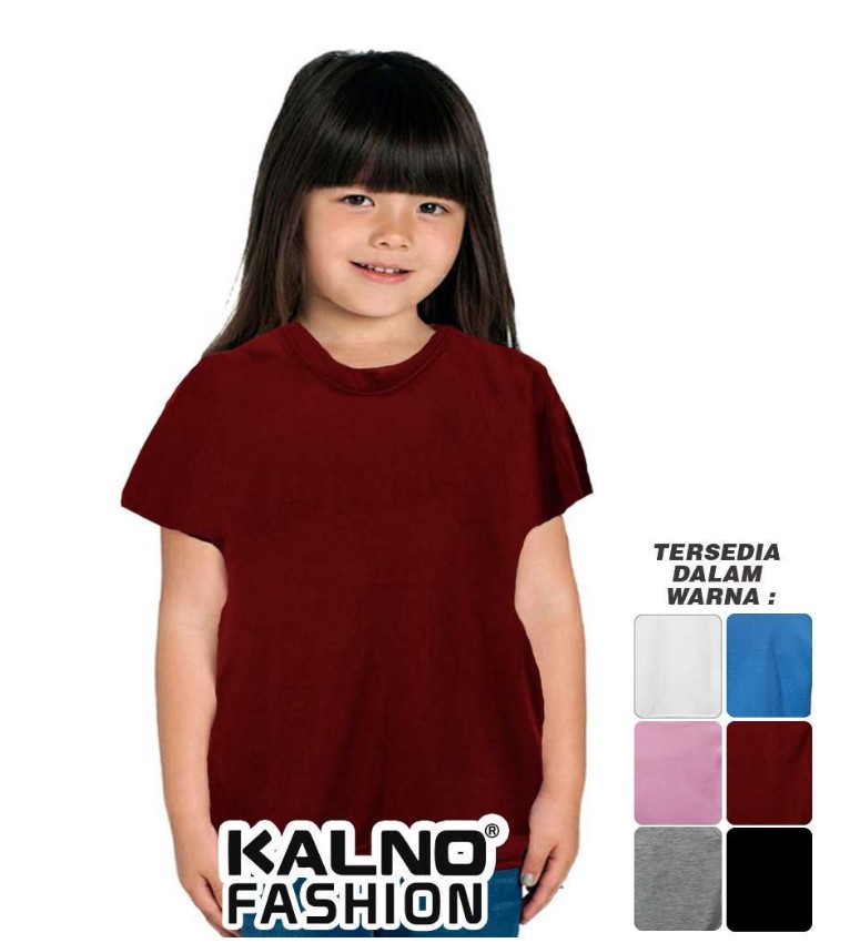 Baju Anak POLOS 003 - Anak Anak Umur 1 - 5 Tahun Ukuran SML Bahan Katu