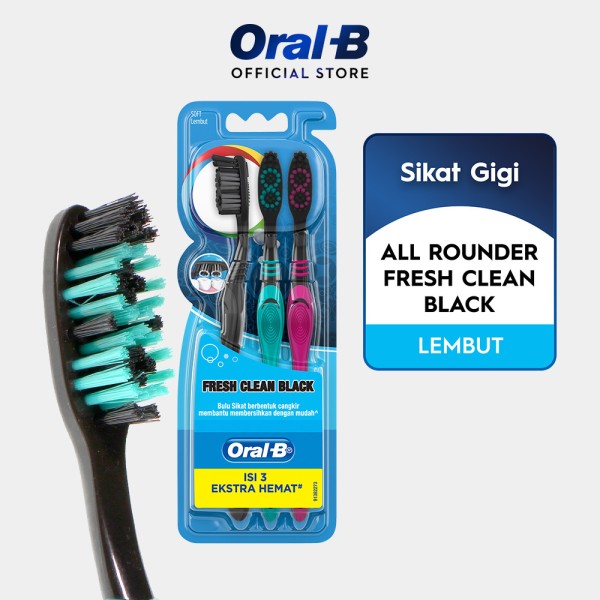 Sikat Gigi Oral-B Fresh Clean Black
