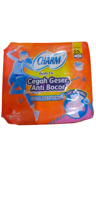 Pembalut CHARM body fit extra maxi wing