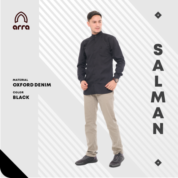 Arra - [PO] Baju Koko Salman Koko Daily Black