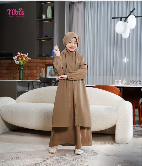 KIARA GAMIS ANAK ROASTED NUT P11