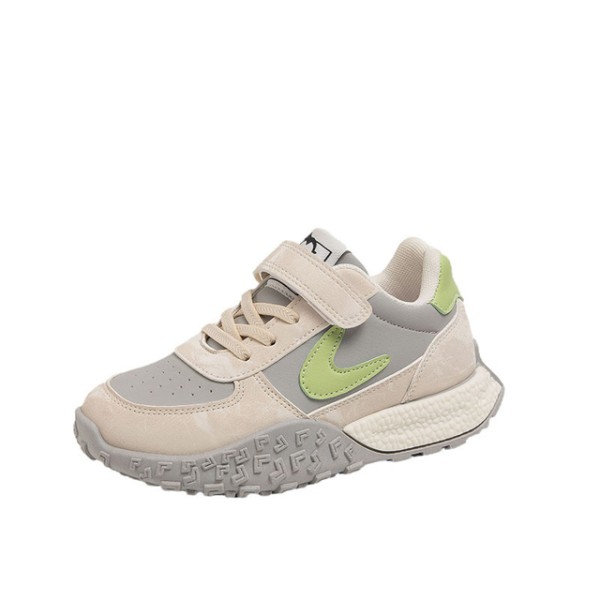 Meonky Sepatu anak laki-laki perempuan Sneakers Casual Q37 Hijau