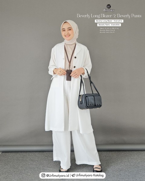 BEVERLY LONG BLAZER EVERWIHITE