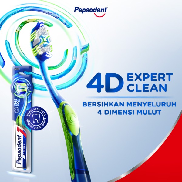 Sikat Gigi Pepsodent 4D Expert Clean