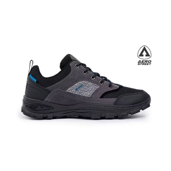 Aerostreet 40-43 Active Low Hitam Abu Tosca - Sepatu Sneaker Boots