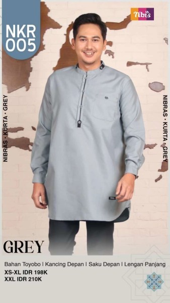 NKR 005 KOKO KURTA GREY