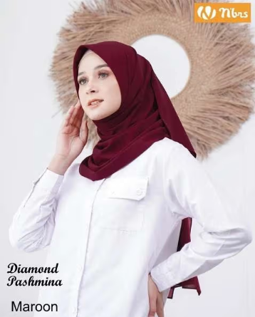 DIAMOND PASHMINA MAROON