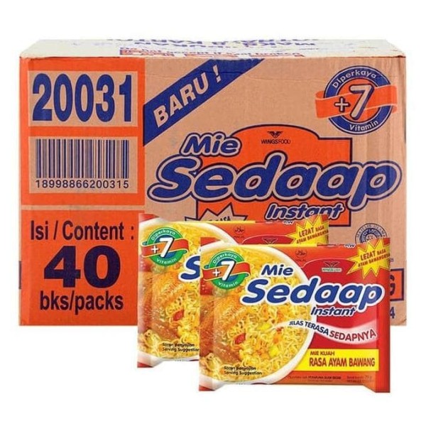 MIE SEDAAP KUAH RS AYAM BAWANG 70GR